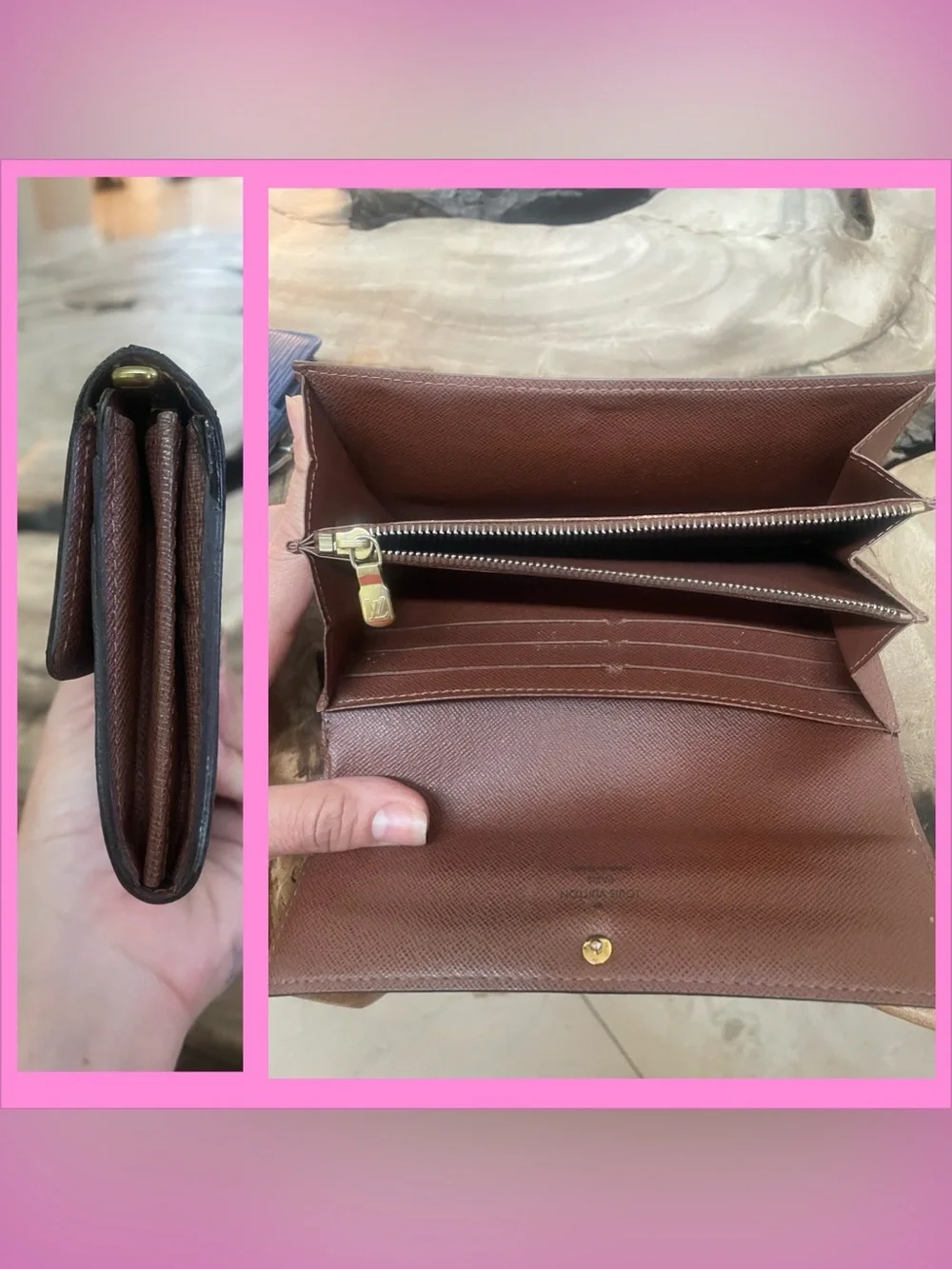 Louis Vuitton Sarah monogram long wallet